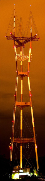 Original Photo Credit: Thomas Hawk --- Sutro Tower, San Francisco, California, 27 October 2005